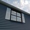 Ekena Millwork Rustic Two Equal Louver Hand Hewn Faux Wood Shutters (Per Pair), Primed Tan, 18"W x 68"H SHULV18X68HHPR - alternate 9